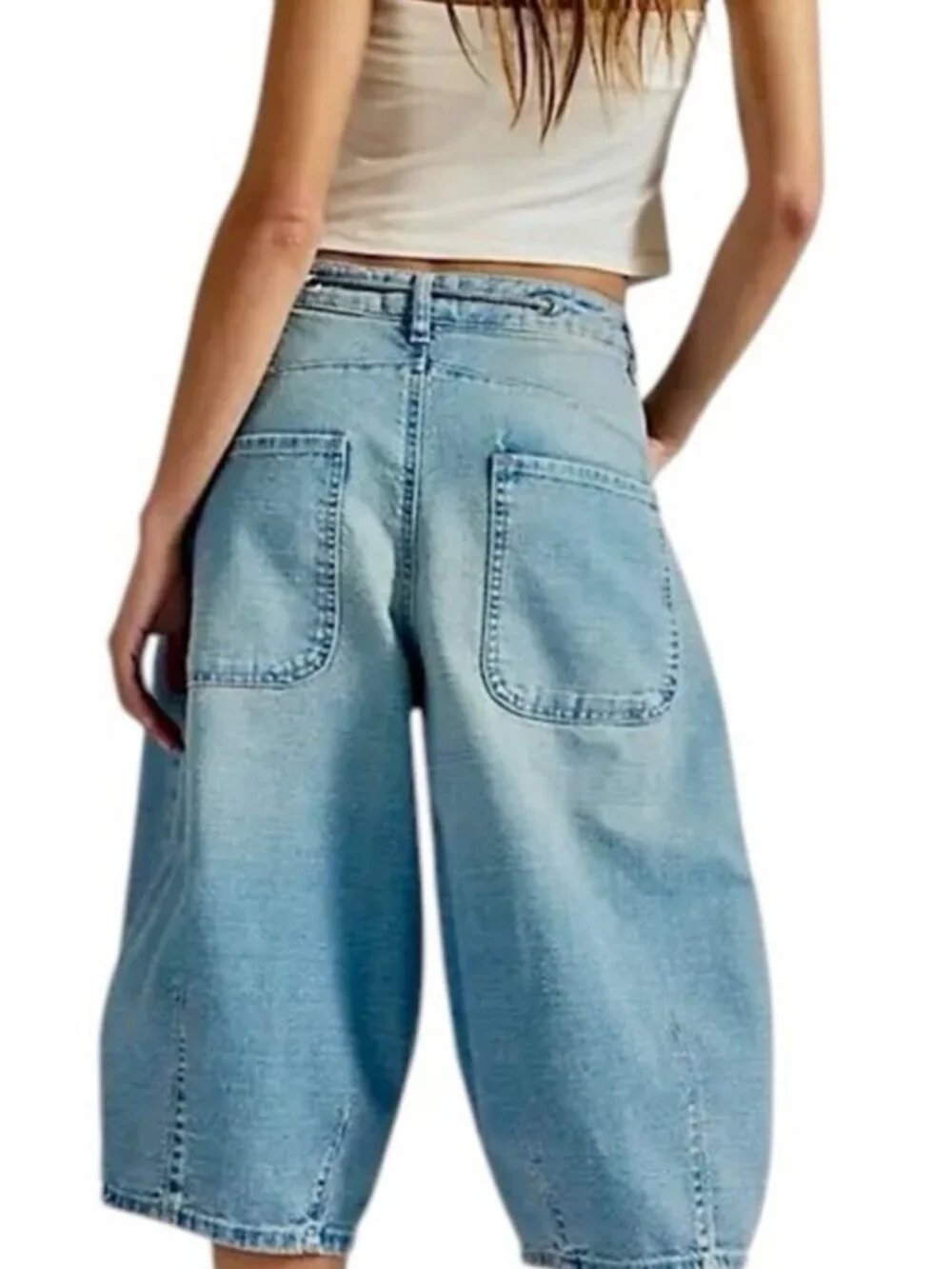 Free People We The Free Amada Cropped Barrel Jeans